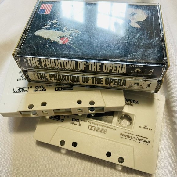 PHANTOM OF THE OPERA 1987 DOUBLE Cassette Tape One And Two Combo Tested - Picture 2 of 9